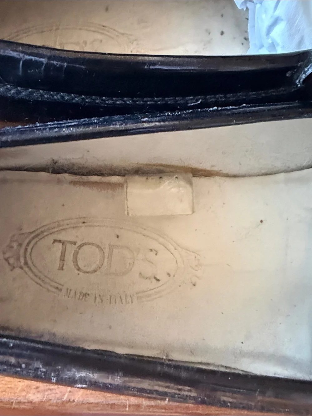 Tod's Gommino Black Patent Leather Driving Loafers